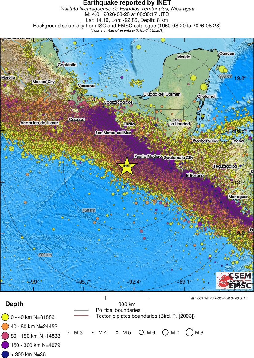 wide historical seismicity