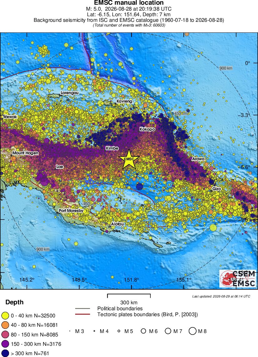 wide historical seismicity