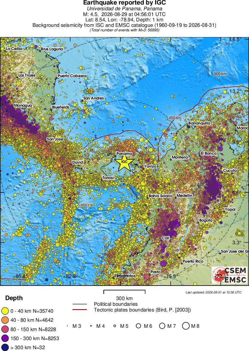 wide historical seismicity