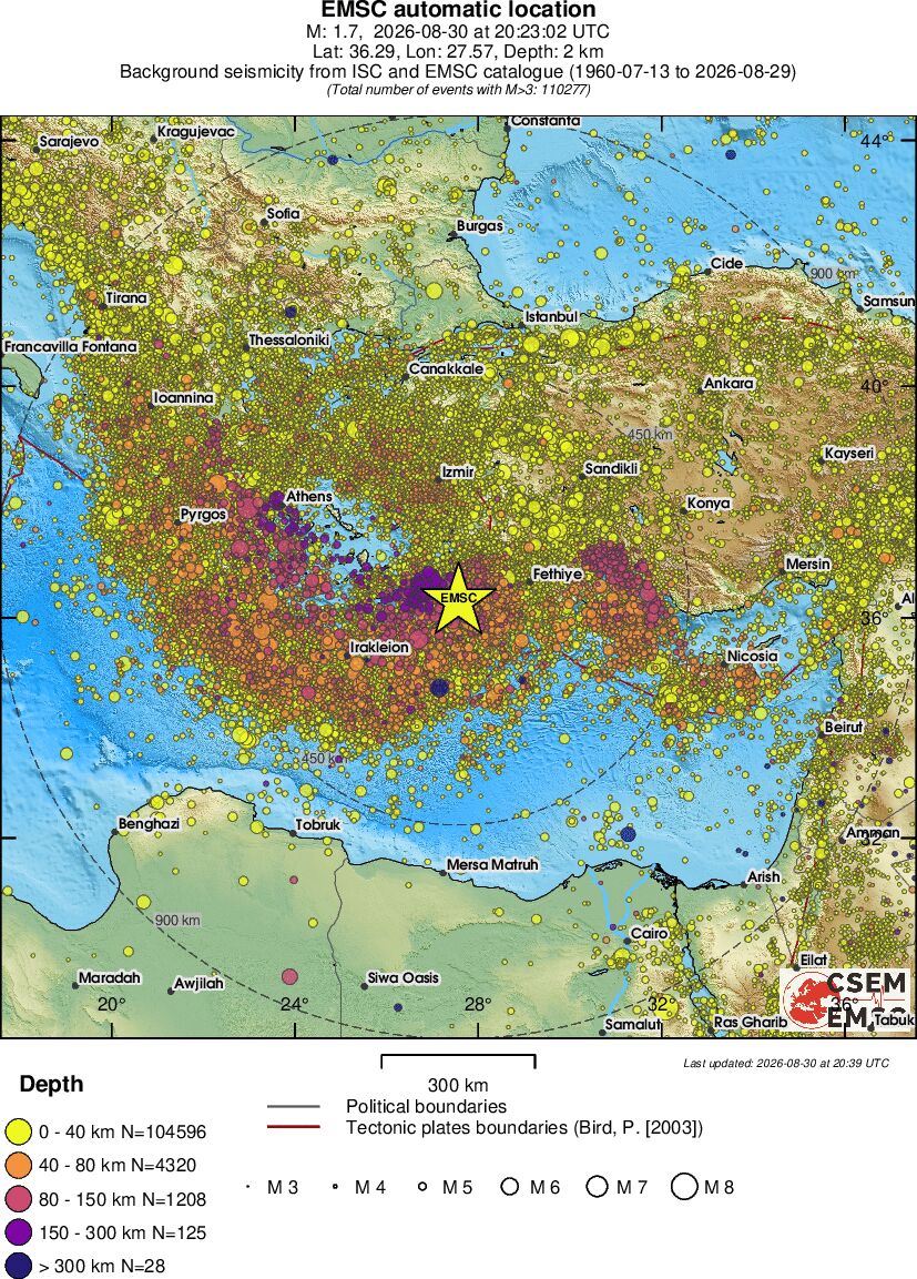 wide historical seismicity