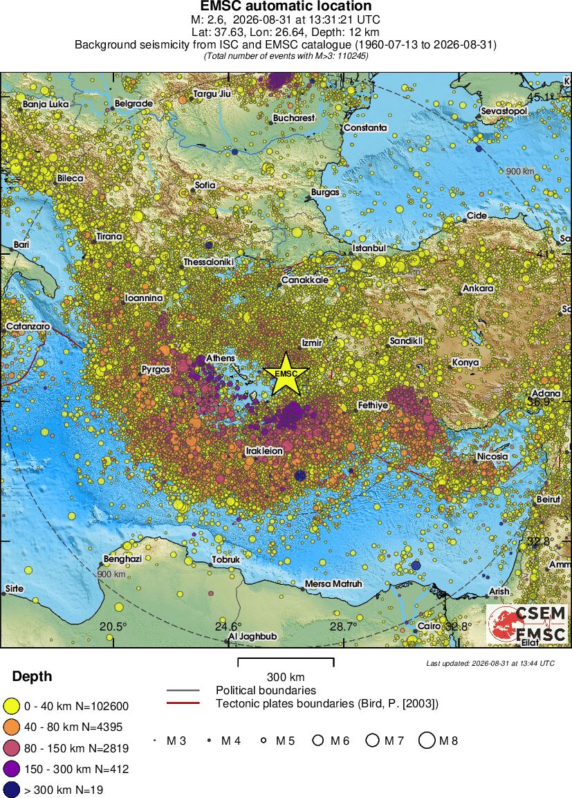 wide historical seismicity