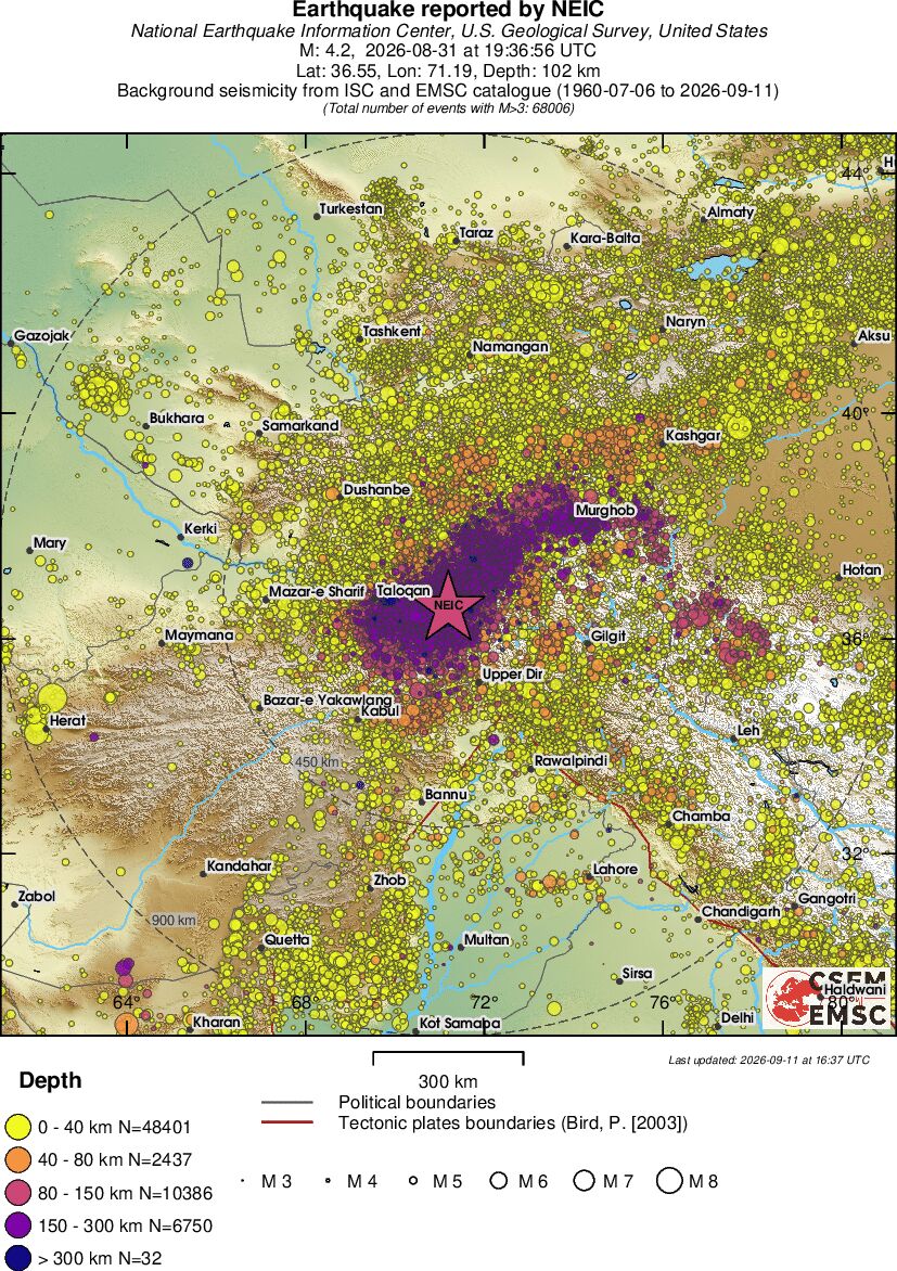wide historical seismicity