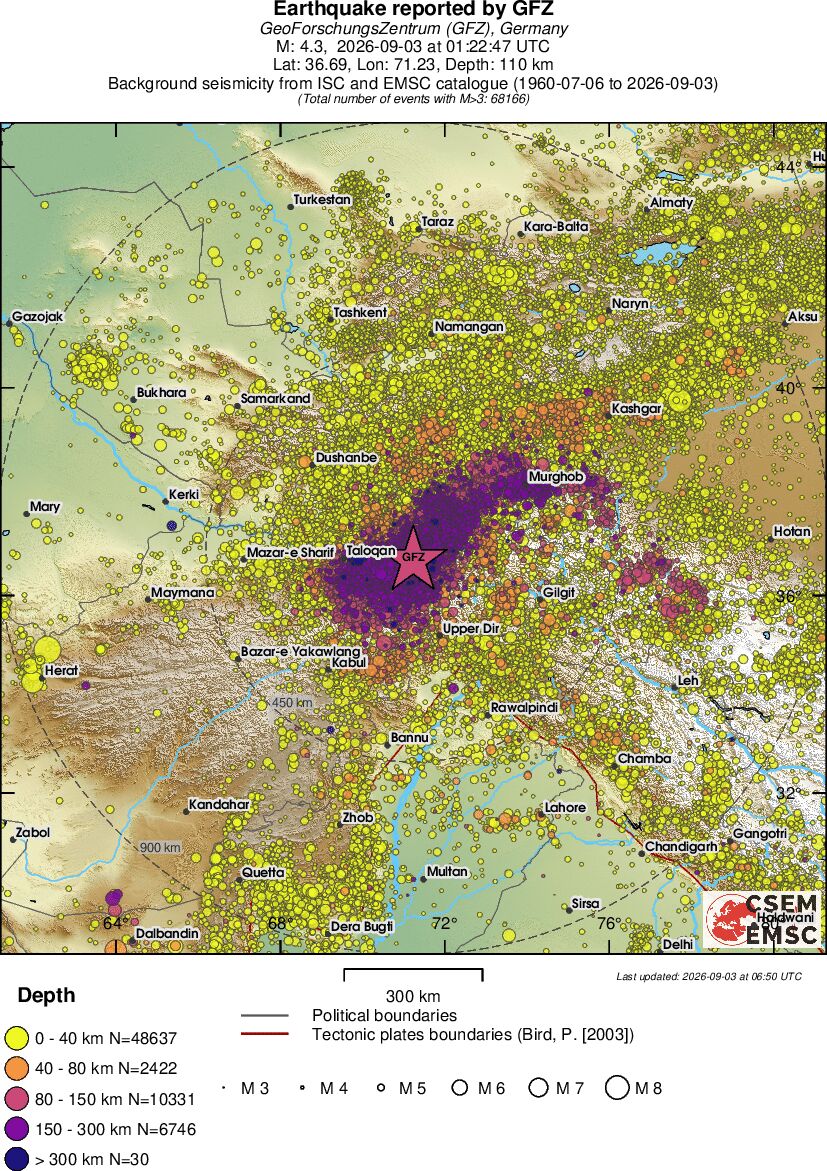 wide historical seismicity