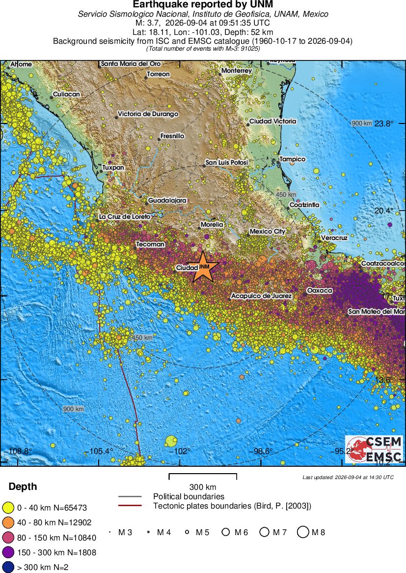 wide historical seismicity