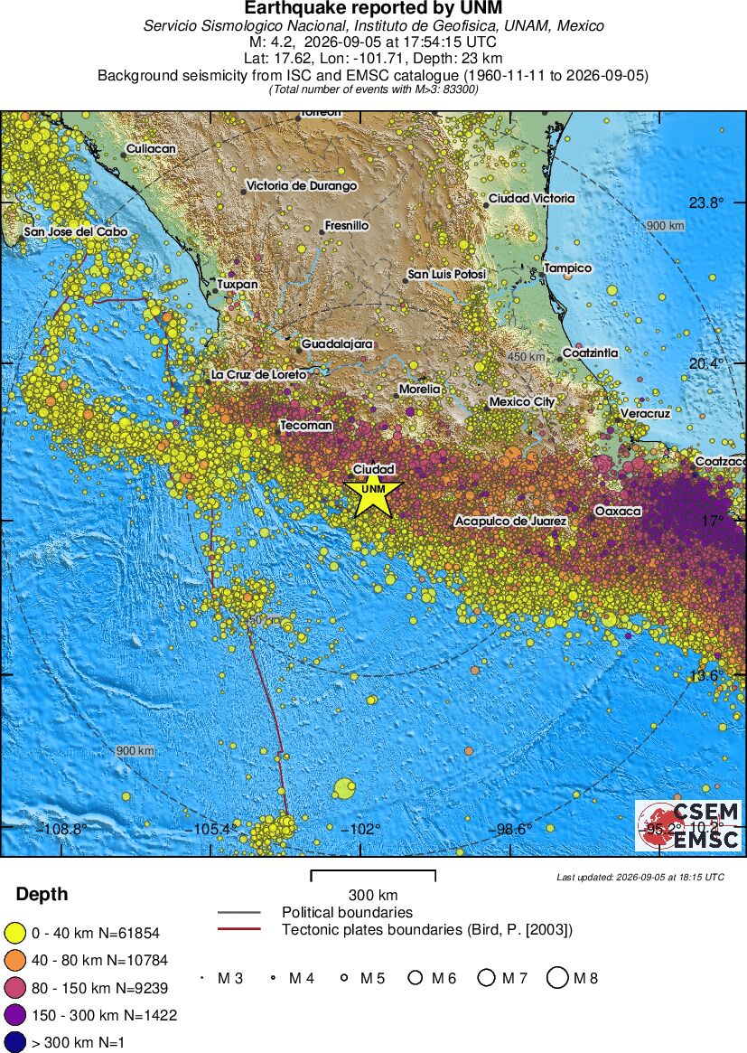 wide historical seismicity