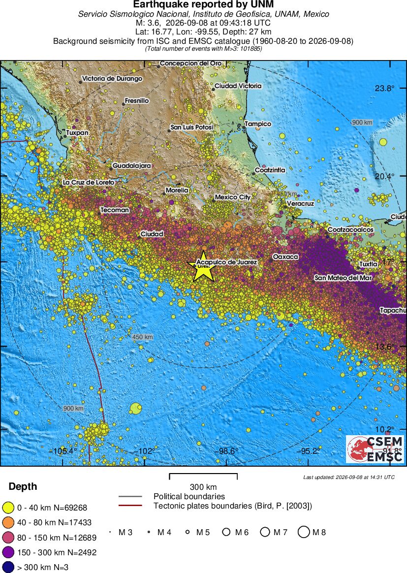 wide historical seismicity