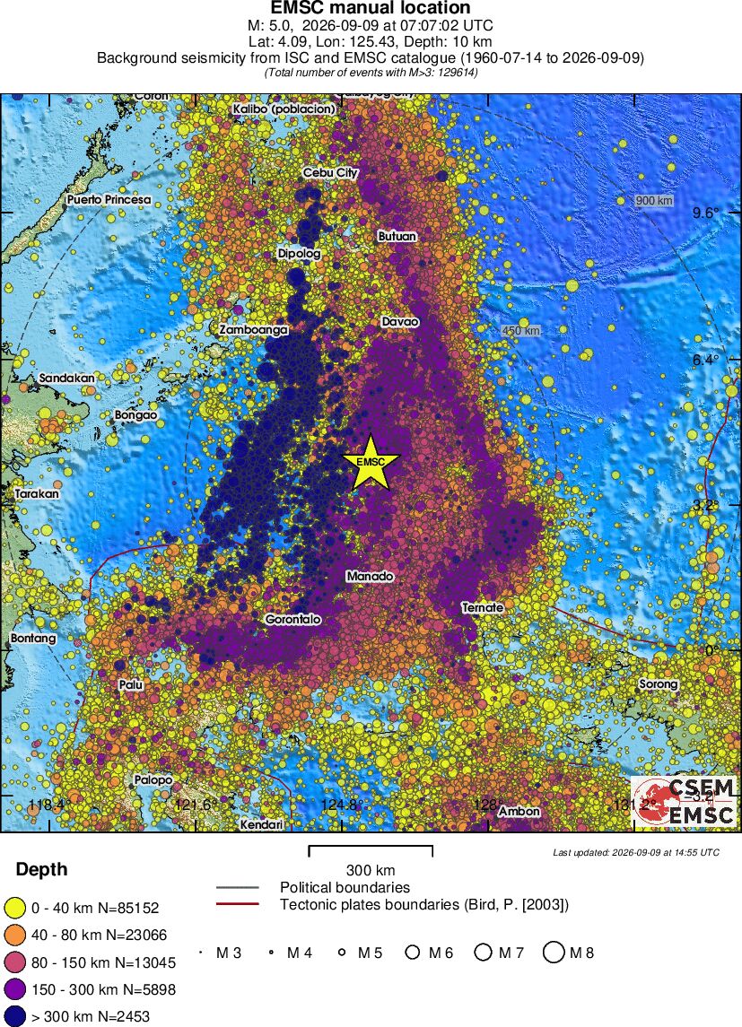 wide historical seismicity