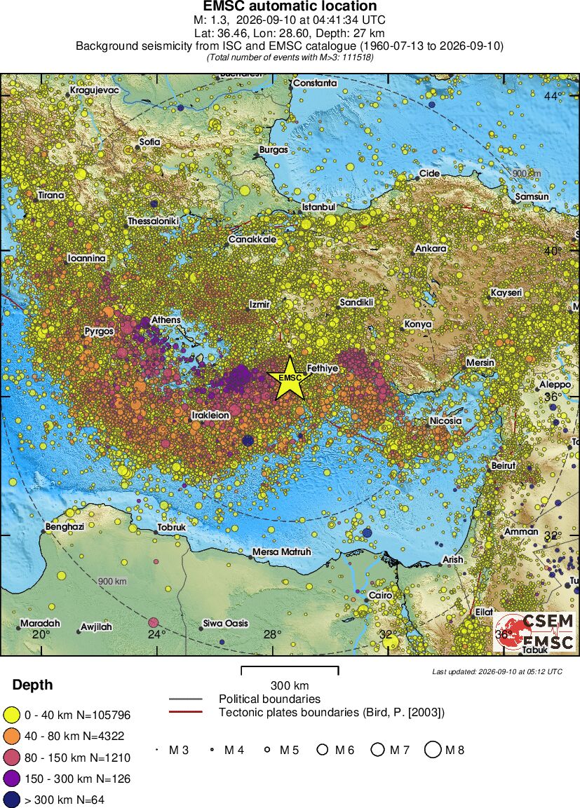 wide historical seismicity