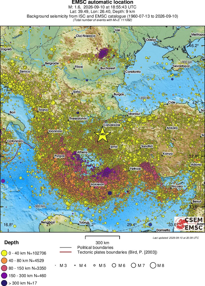 wide historical seismicity