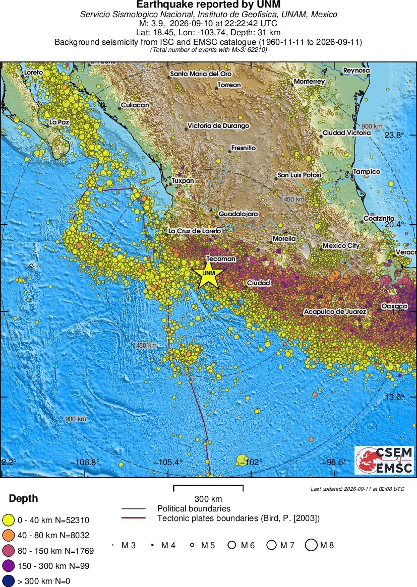 wide historical seismicity