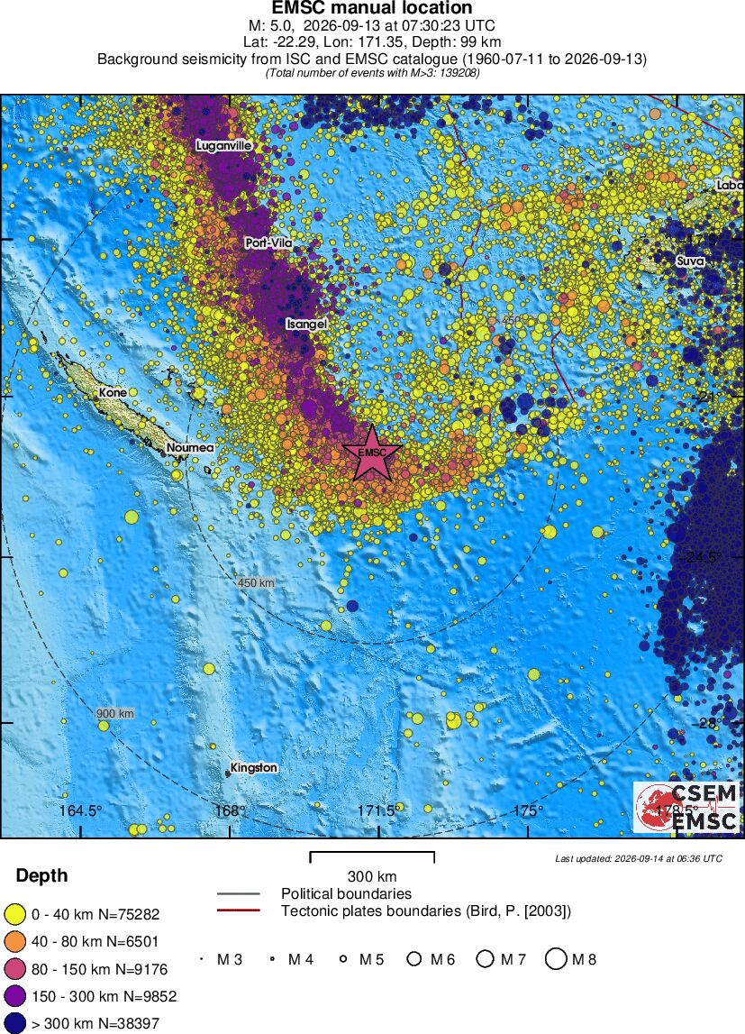 wide historical seismicity