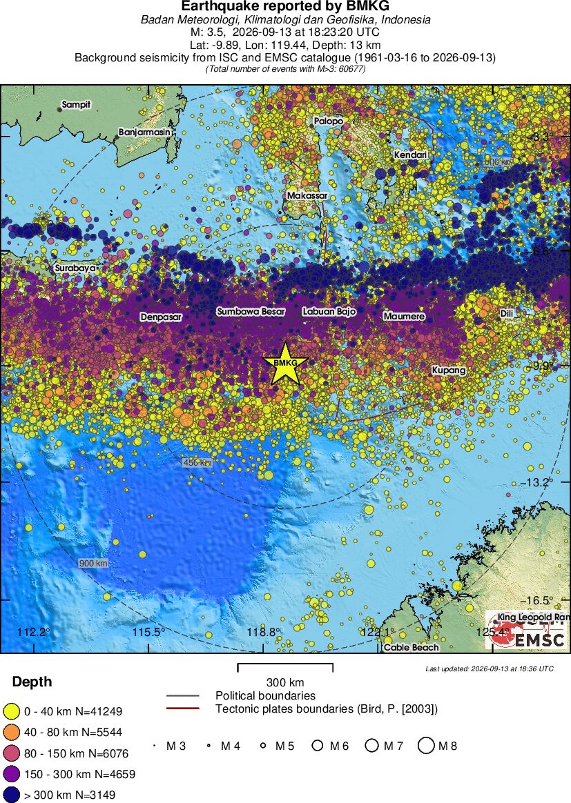 wide historical seismicity
