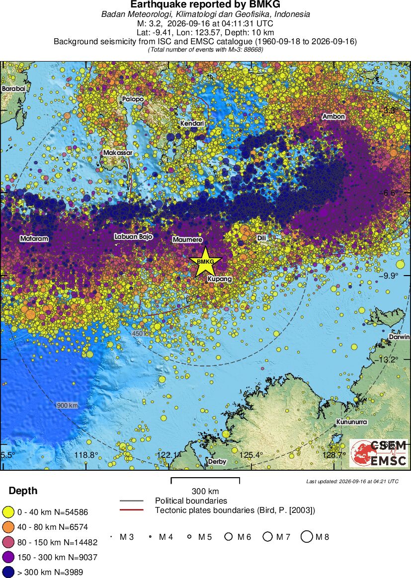 wide historical seismicity
