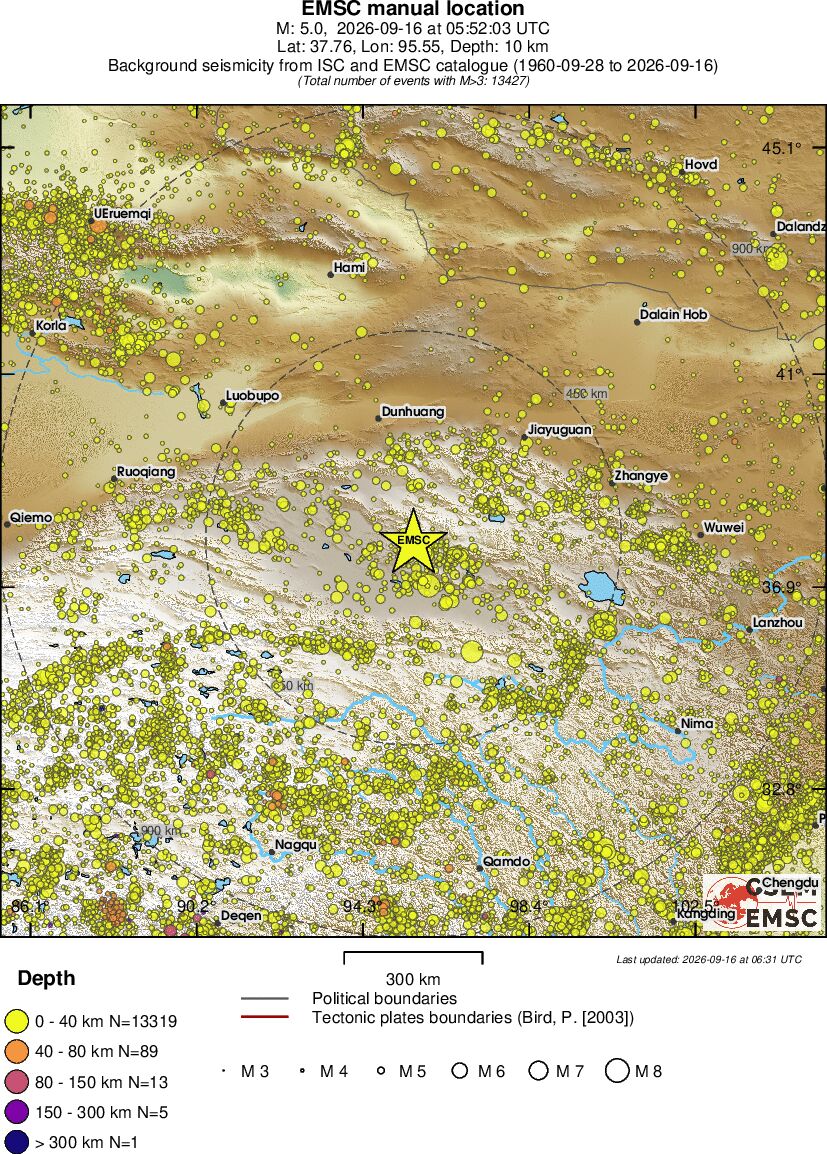 wide historical seismicity