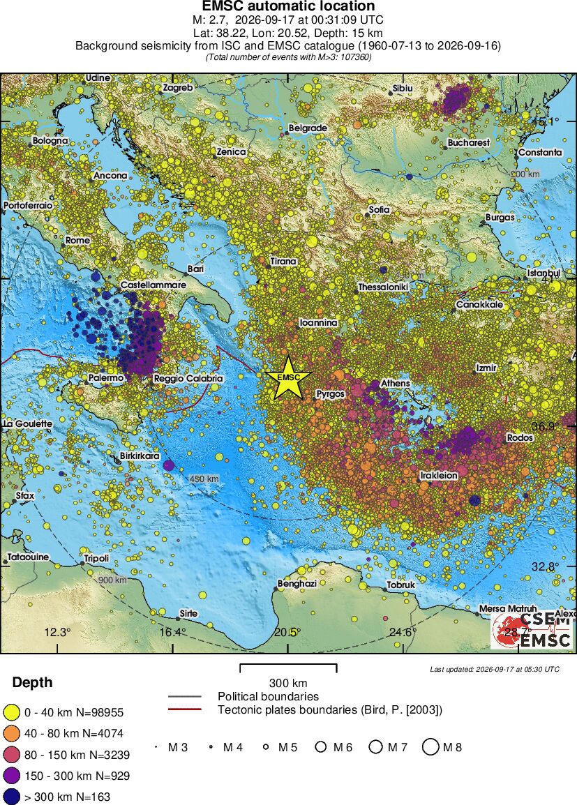 wide historical seismicity