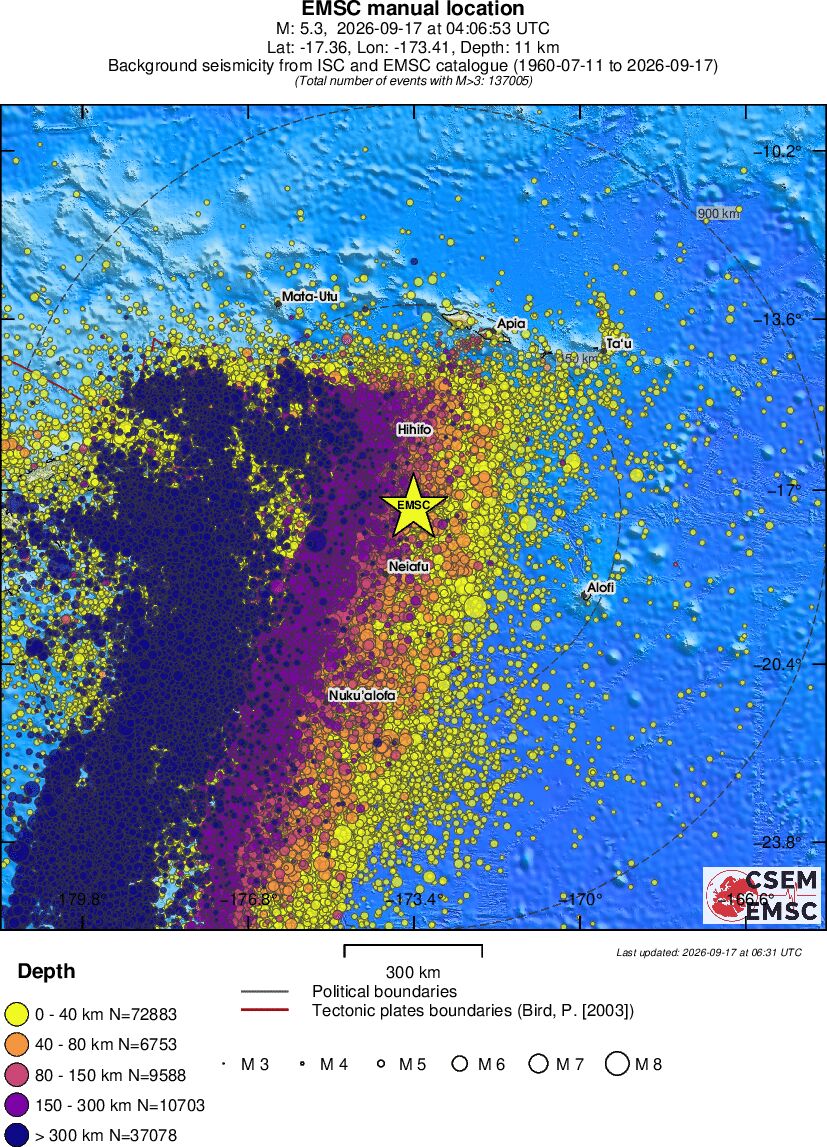 wide historical seismicity
