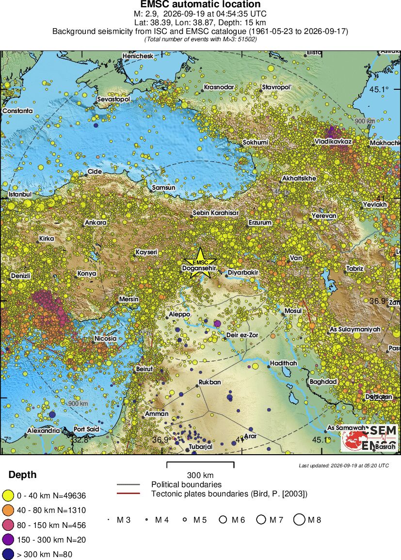 wide historical seismicity