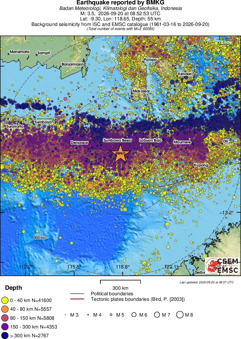 wide historical seismicity