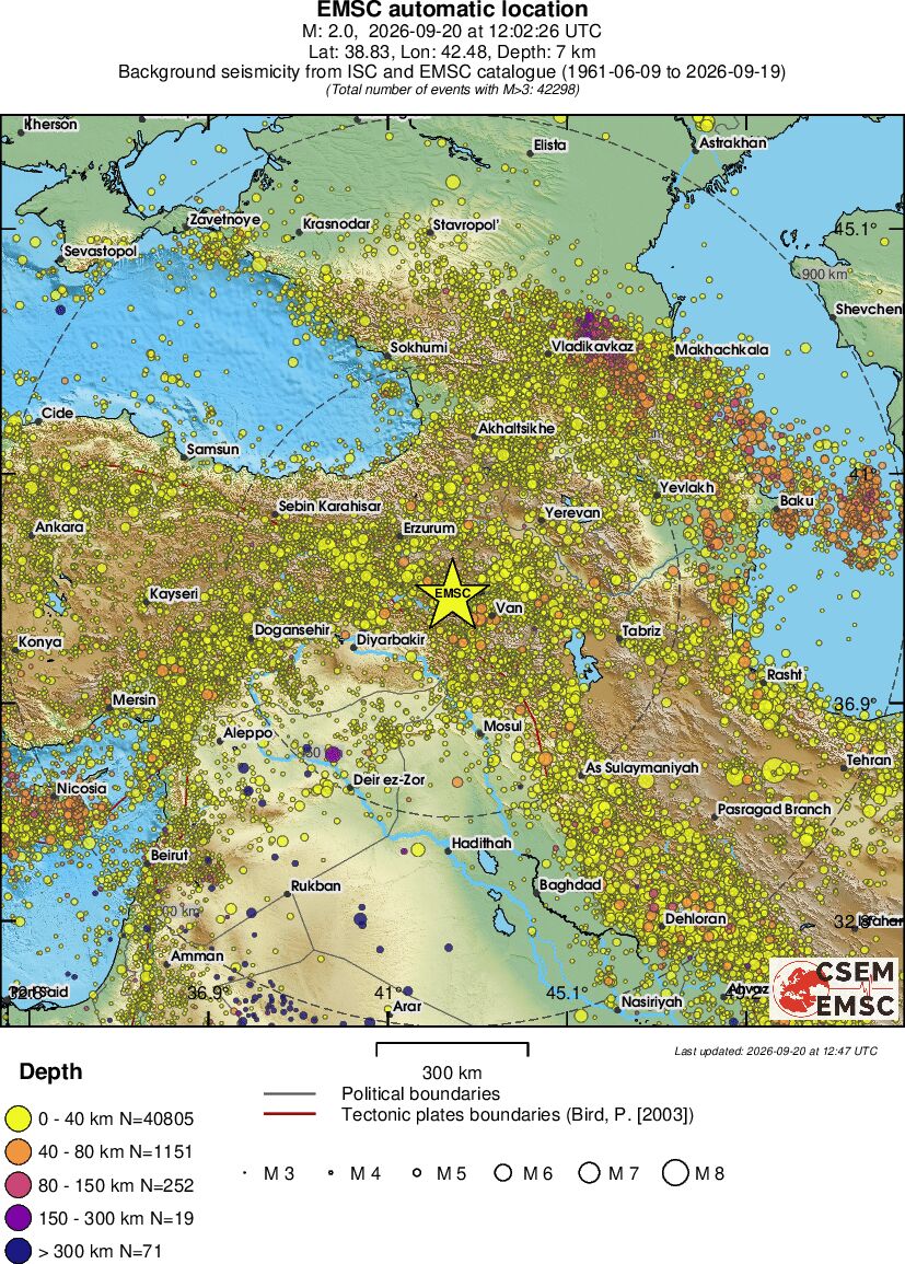 wide historical seismicity