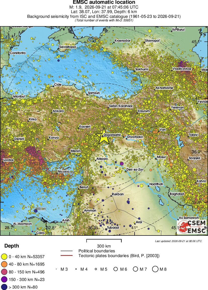 wide historical seismicity