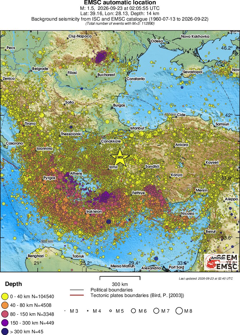 wide historical seismicity