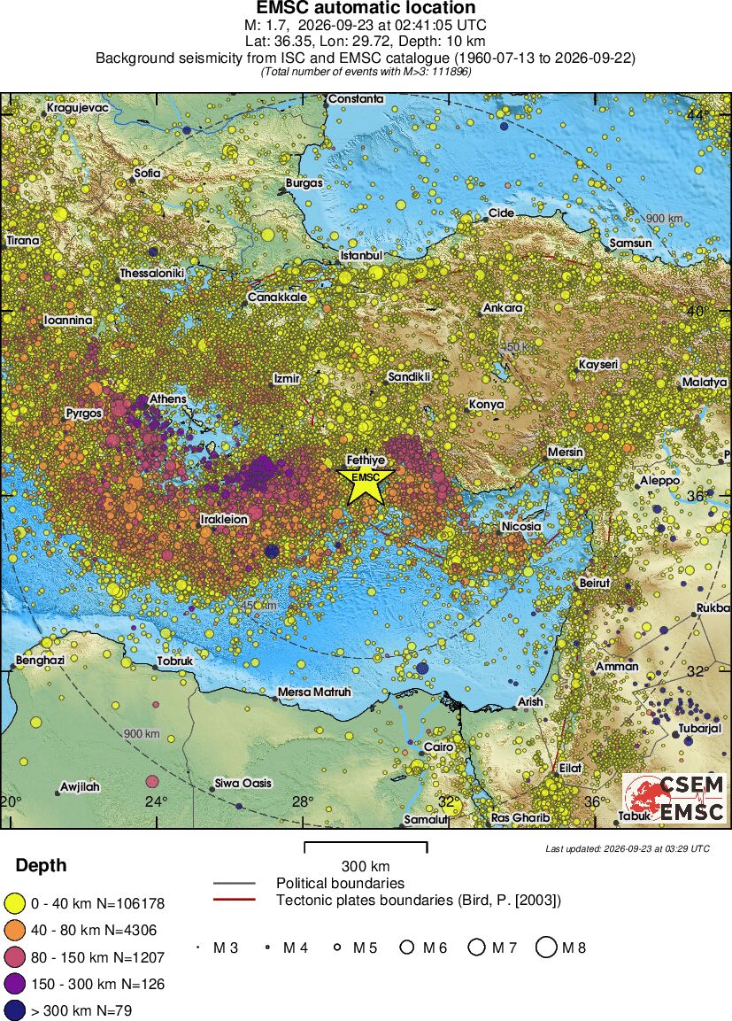 wide historical seismicity