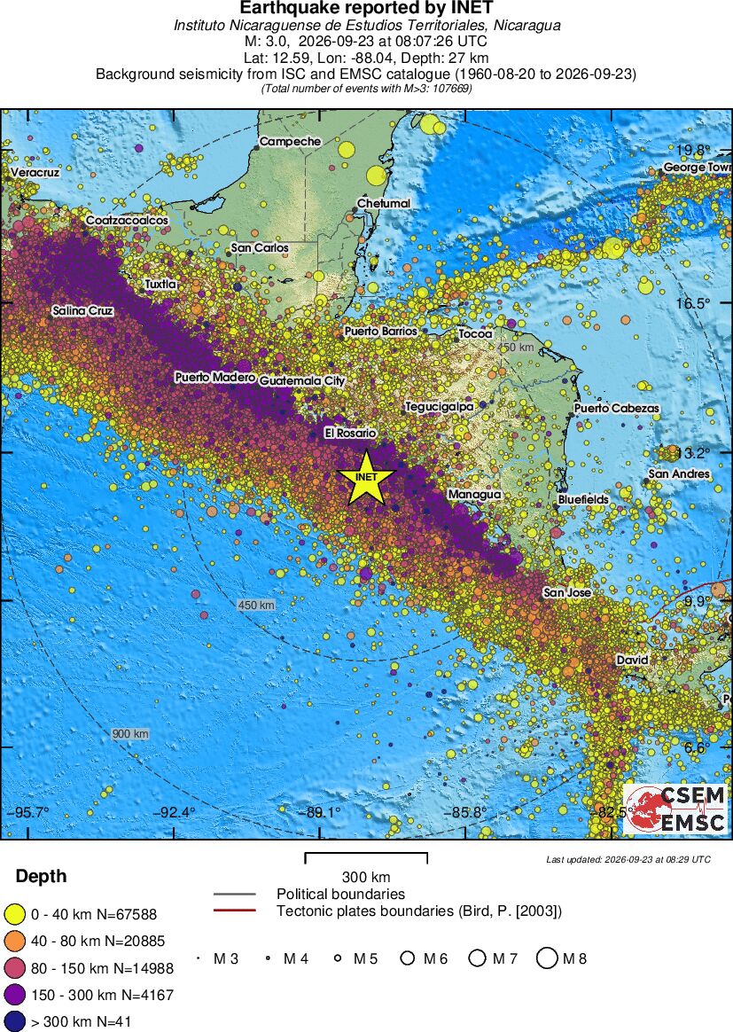 wide historical seismicity