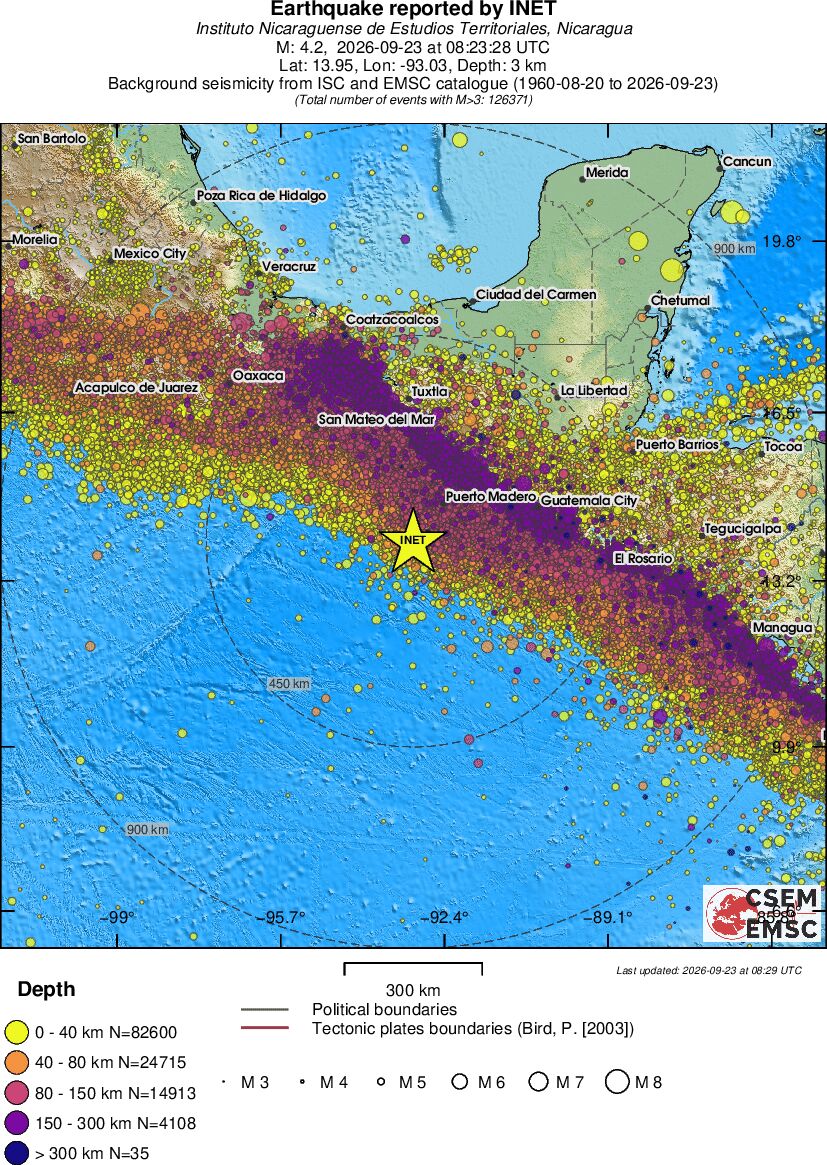 wide historical seismicity