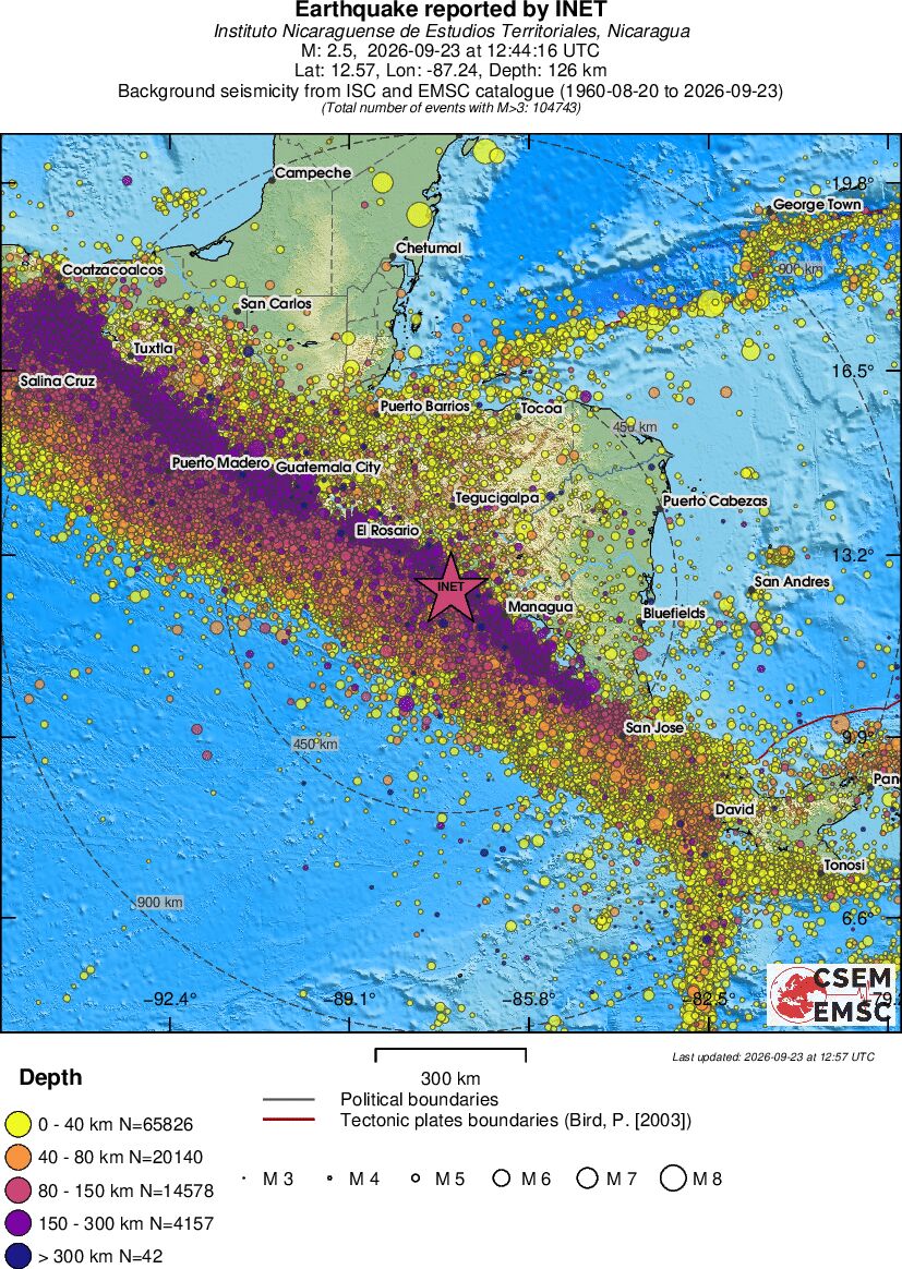 wide historical seismicity