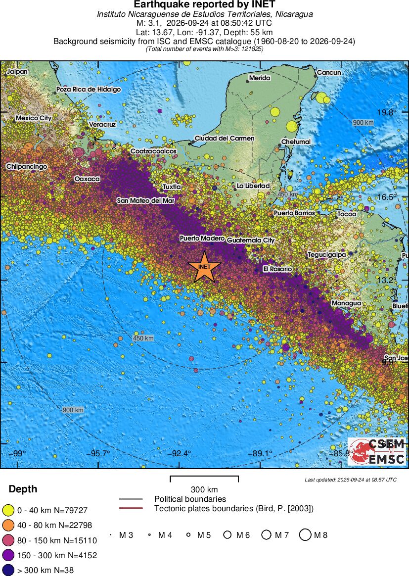 wide historical seismicity
