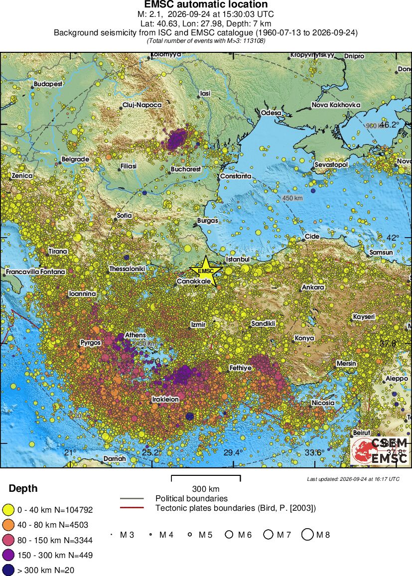 wide historical seismicity
