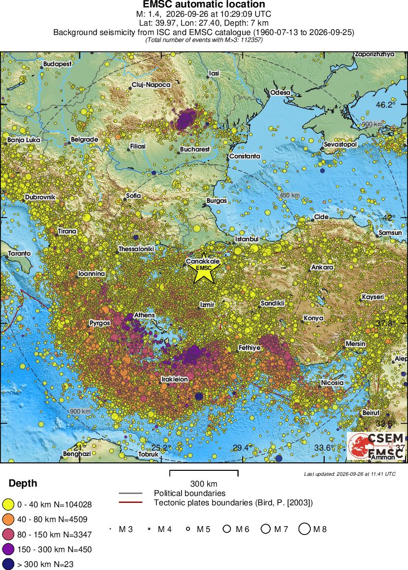 wide historical seismicity