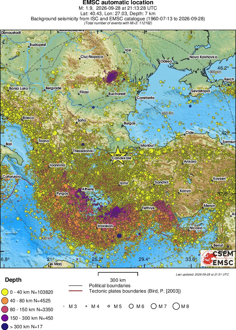 wide historical seismicity