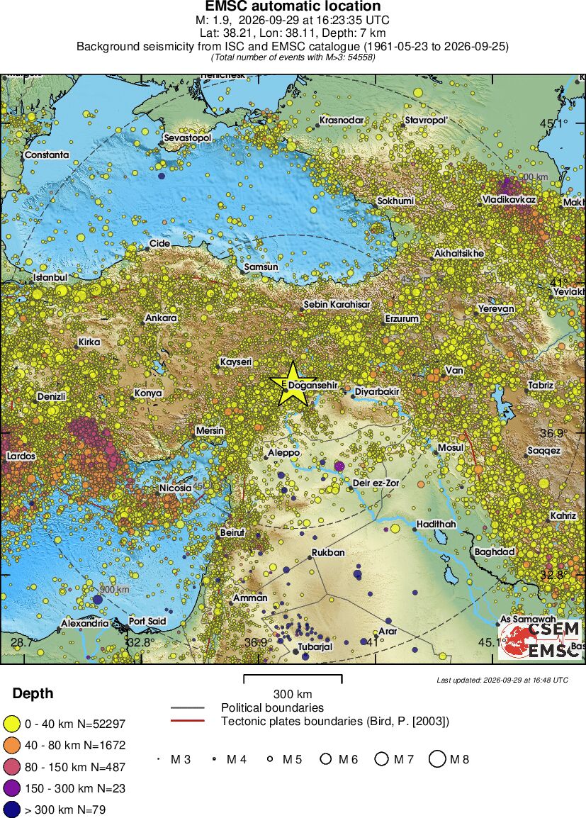 wide historical seismicity