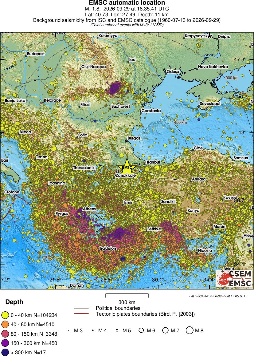 wide historical seismicity