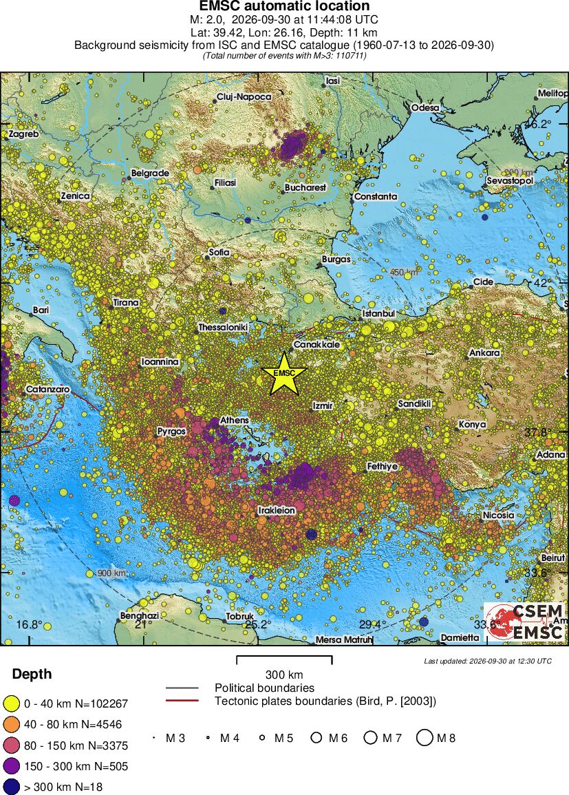 wide historical seismicity