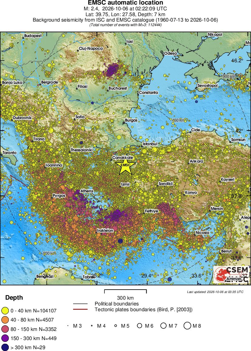 wide historical seismicity