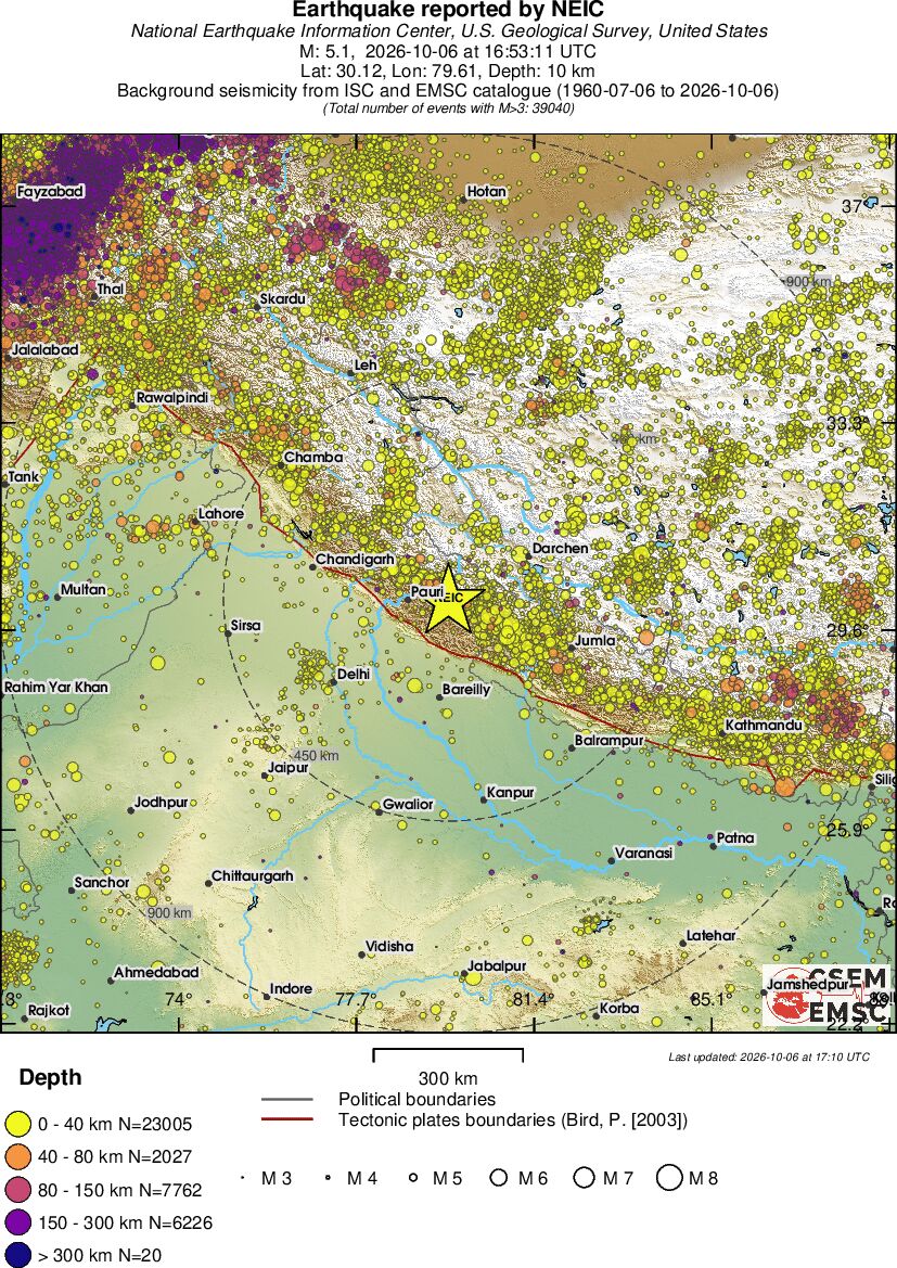 wide historical seismicity