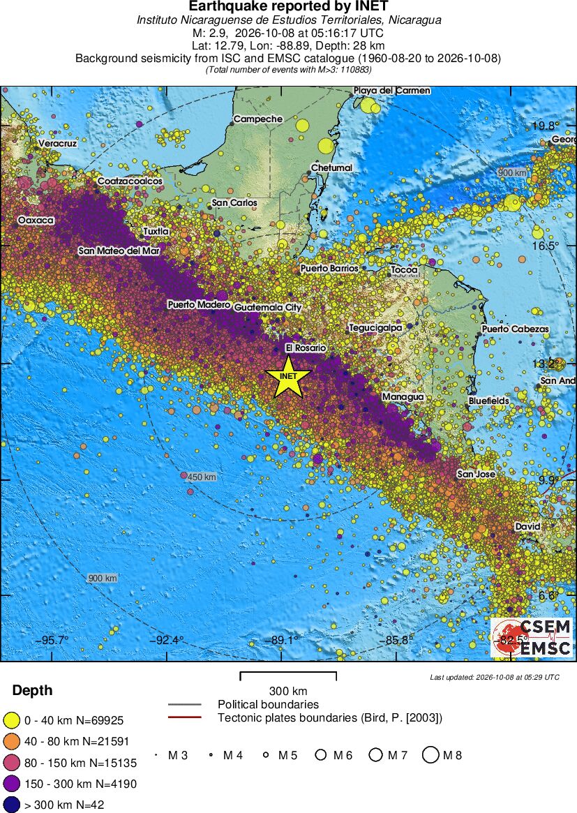 wide historical seismicity