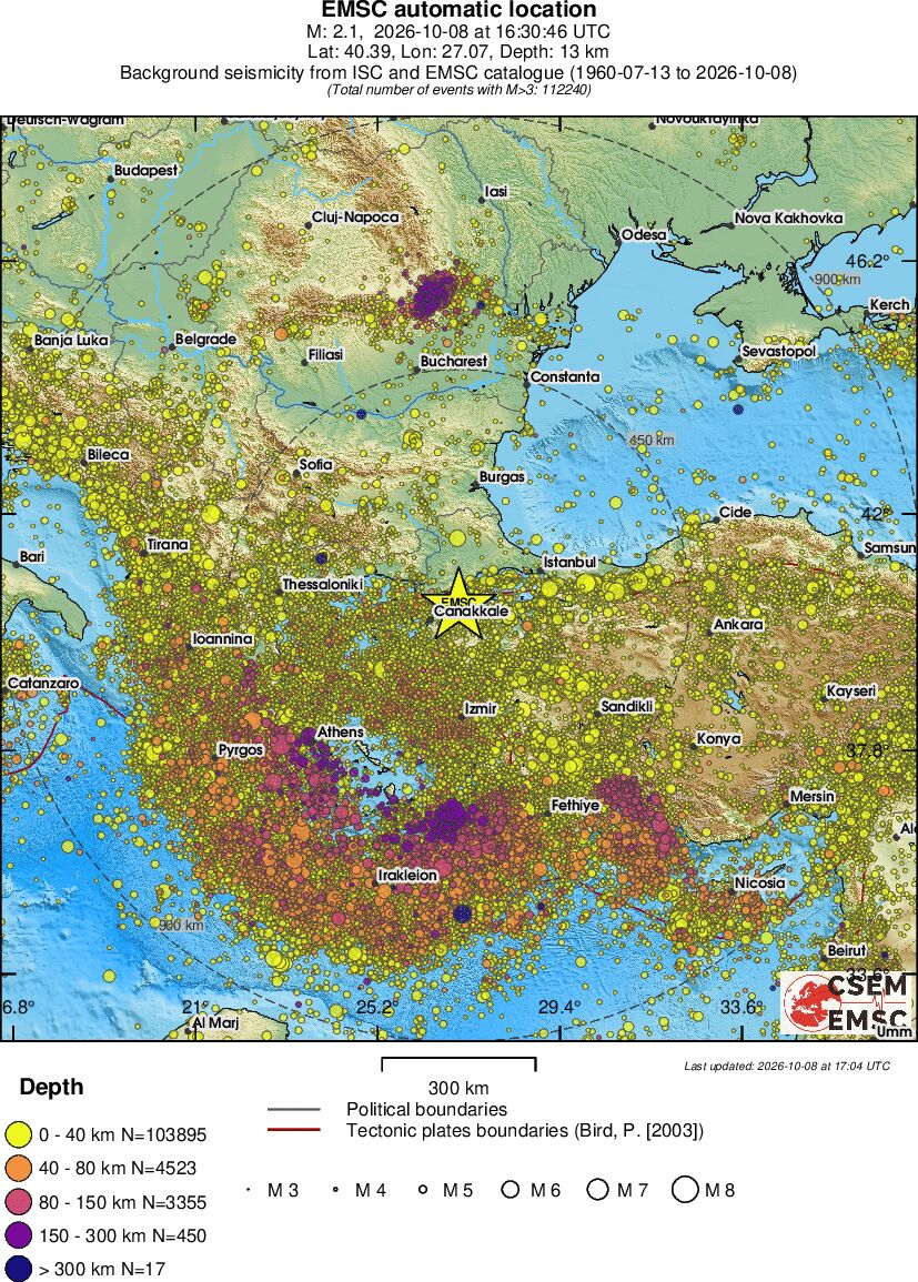 wide historical seismicity
