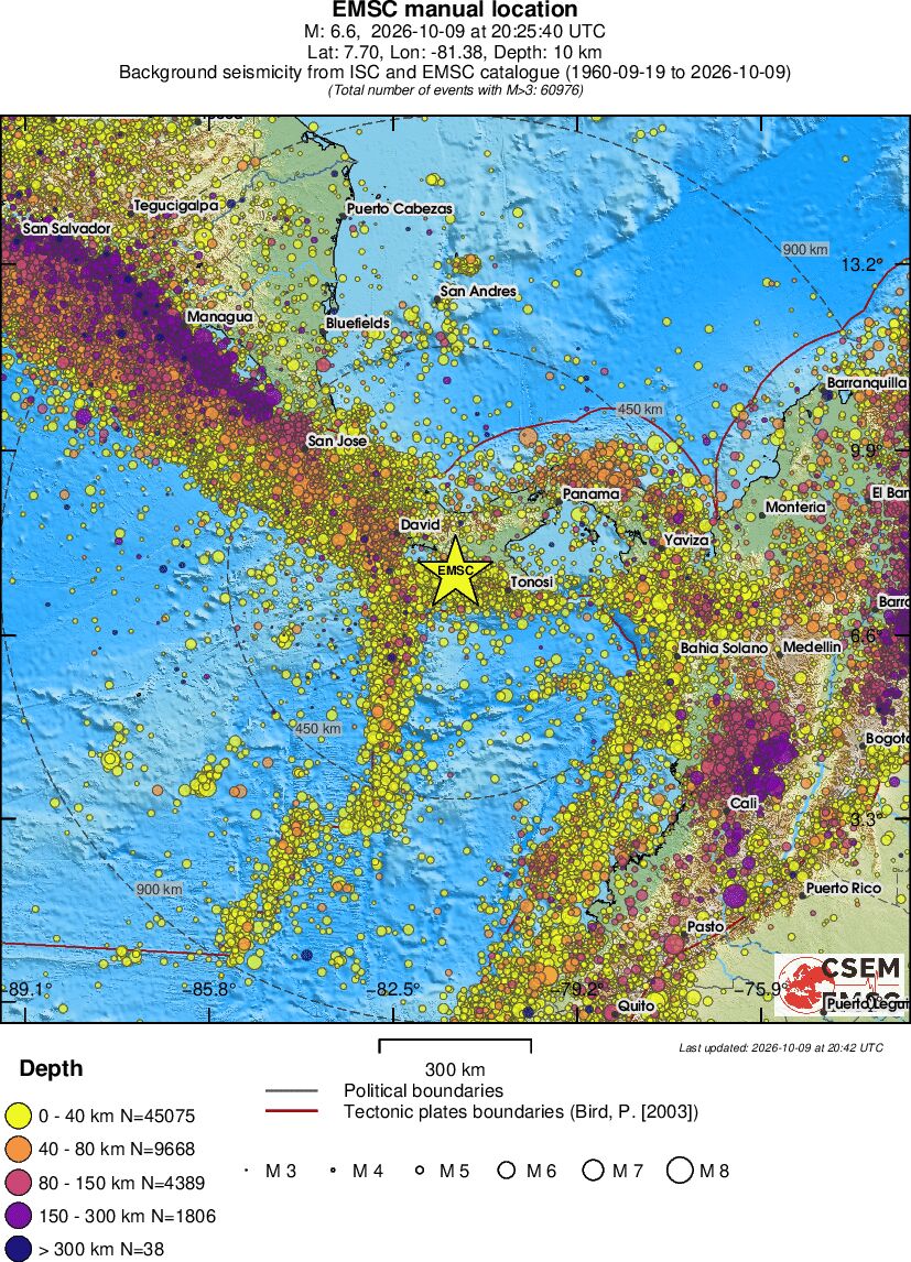 wide historical seismicity