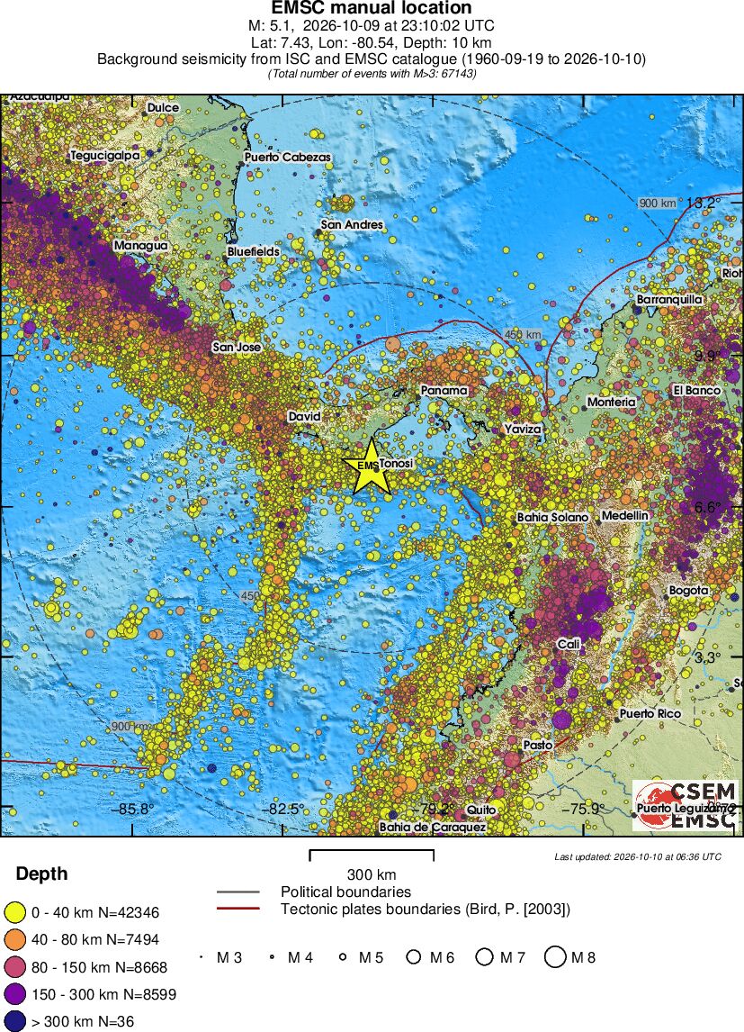 wide historical seismicity