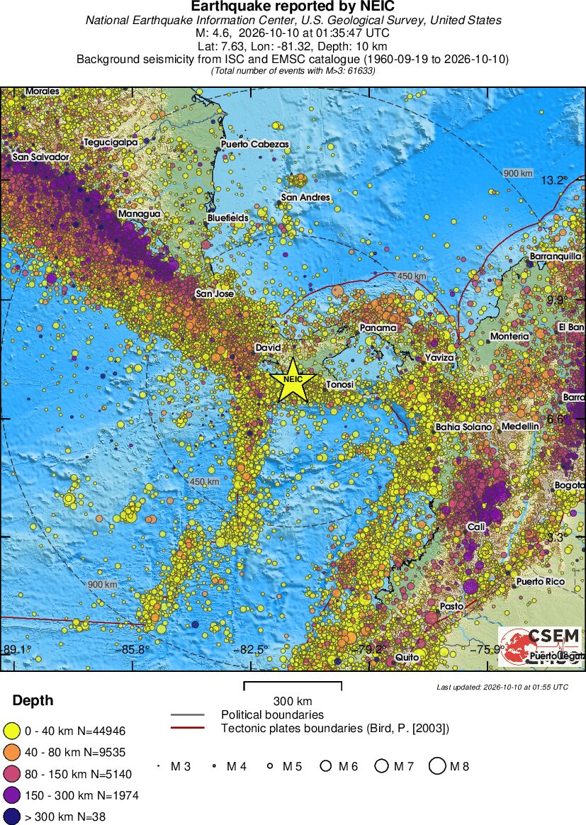 wide historical seismicity