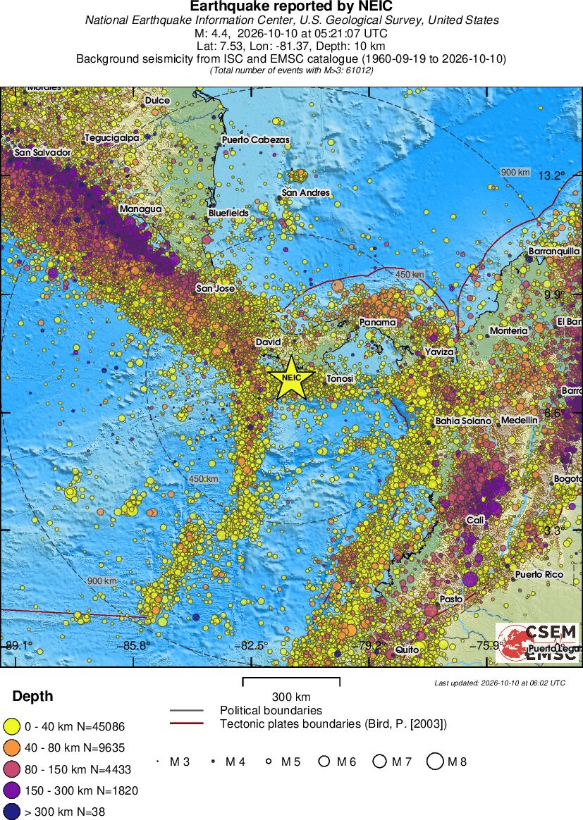 wide historical seismicity