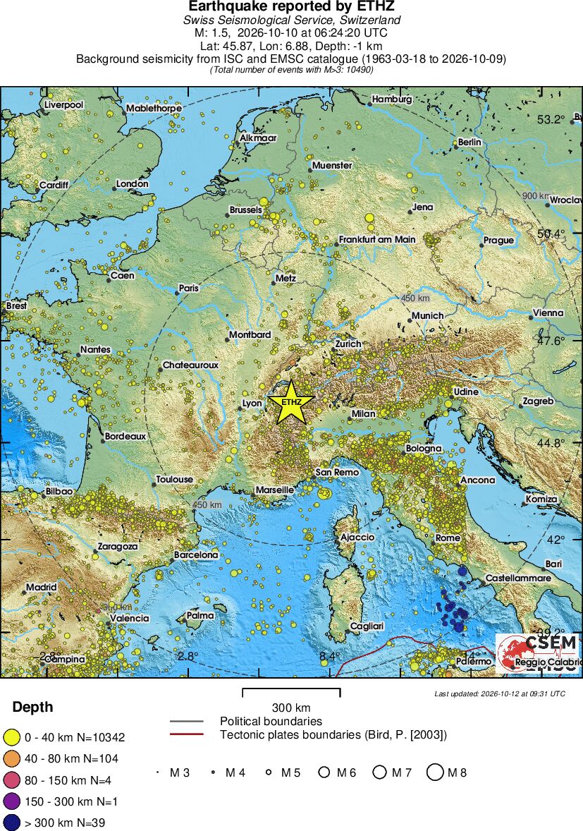 wide historical seismicity