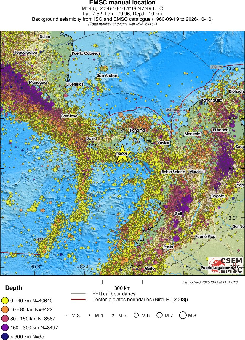 wide historical seismicity