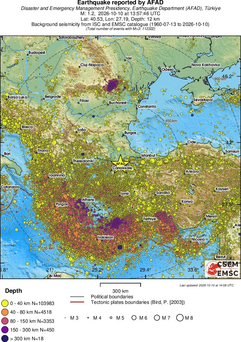 wide historical seismicity