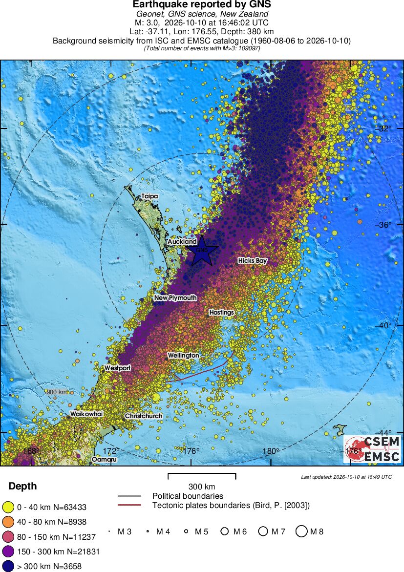 wide historical seismicity