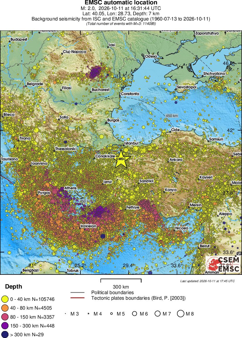 wide historical seismicity
