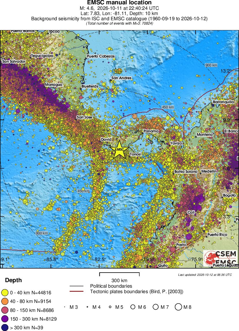 wide historical seismicity